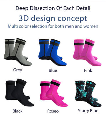 Calcetines de agua de caucho de cloropreno antideslizante para mujeres hombres impermeables Natación Buceo