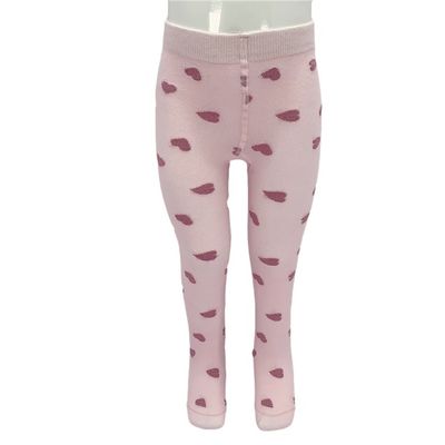 Calcetines de bebé cómodos en algodón transpirable con corazones rosados