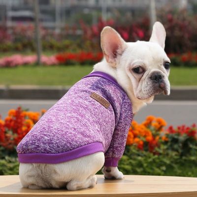 Ropa para perros para mascotas de poliéster de otoño e invierno Ropa cálida para perros pequeños XS-XXL