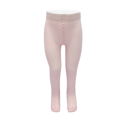 Color sólido de punto rosa Niñas de bebé Calcetines de pie Estilo de salida Niños lindos largos apretados