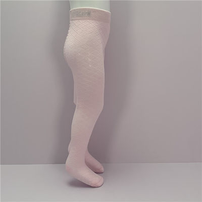 Color sólido de punto rosa Niñas de bebé Calcetines de pie Estilo de salida Niños lindos largos apretados