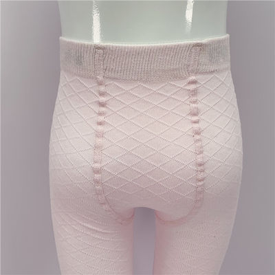 Color sólido de punto rosa Niñas de bebé Calcetines de pie Estilo de salida Niños lindos largos apretados