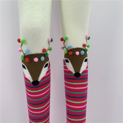 70% de algodón peinado 28% de poliéster 2% de espandéx Impresión personalizada Niñas Calcetines lindos para niños
