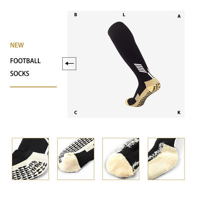 Calcetines de fútbol de poliamida de rodilla alta para niños con diseño acolchado y fondo antideslizante