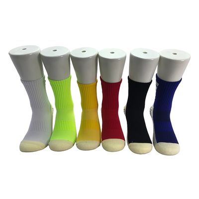 6 colores vibrantes absorción de humedad calcetines de equipo de baloncesto masculino para deportes de gravedad