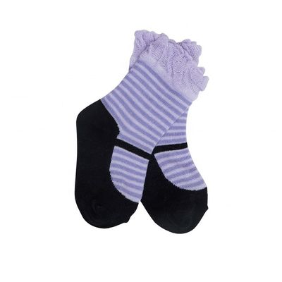 Calcetines suaves y duraderos para bebés en forma de zapatos de princesa tamaño 12-24M