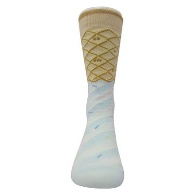 Mujeres Mujeres Medias de punto Jacquard Anillo de algodón Medias cálidas suaves y cómodas