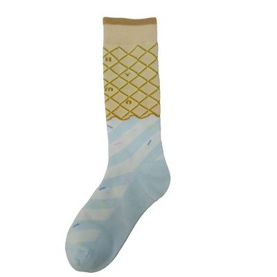 Mujeres Mujeres Medias de punto Jacquard Anillo de algodón Medias cálidas suaves y cómodas