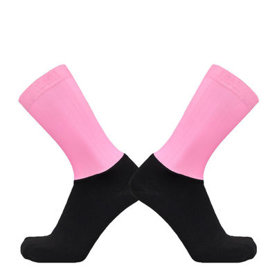 Calcetines de compresión para ciclismo aerodinámico de poliamida y spandex
