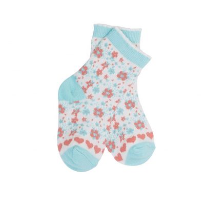 7 días Muestra de pedido Tiempo de entrega Apoyado de algodón verde Calcetines de bebé de punto para niños