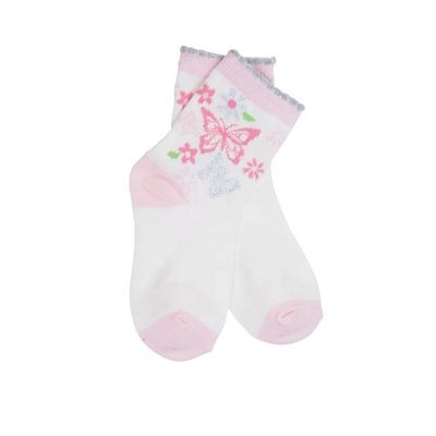 Calcetines floral anti-deslizantes para niñas Calcetines de algodón de punto para el uso escolar y diario