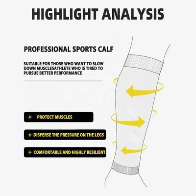 Calcetines de compresión deportivos para hombres con patrón sólido Calcetines deportivos cómodos y transpirables