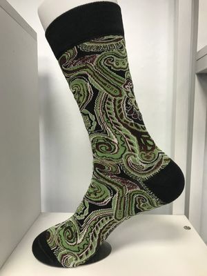 Calcetines de estilo callejero Hip Hop para hombres Etiqueta personalizada Calcetines de algodón negro con impresión personalizada