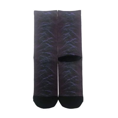 Calcetines de diseño personalizado Impresos en 3D Moda Poliéster Seca rápida Calcetines blancos blancos para hombres