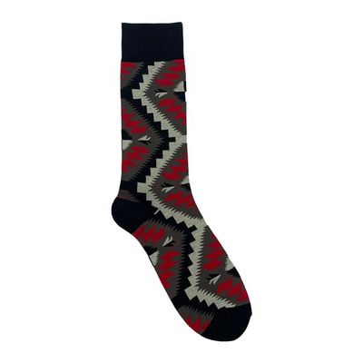 70% de algodón peinado 28% de nylon 2% de spandex personalidad calcetines personalizados para hombres de negro