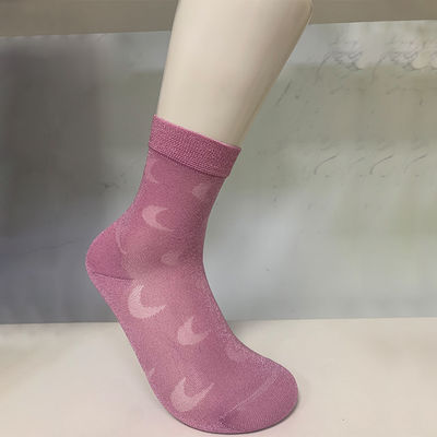 100% de moda minimalista estilo de las mujeres de seda brillante calcetines de nylon con característica anti-deslizamiento