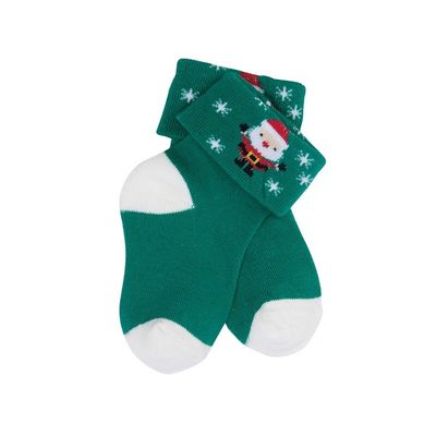 12-24M Calcetines para niños de algodón orgánico con diseño texturizado y comodidad