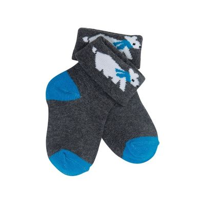 12-24M Calcetines para niños de algodón orgánico con diseño texturizado y comodidad