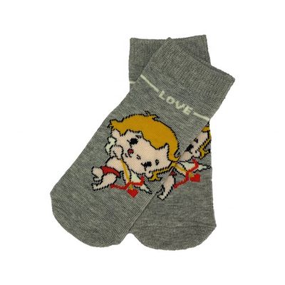 Rápido Seco Gris Deportivo Antideslizante Bebé recién nacido Niño Caliente dibujos animados Tipo lindo Calcetines de tobillo de punto