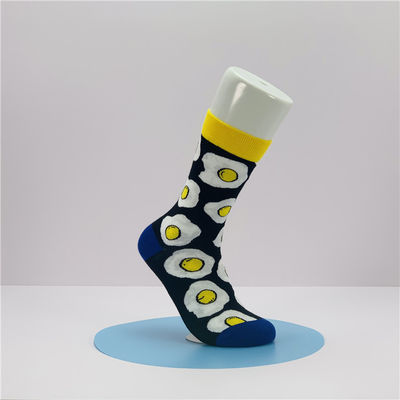 Calcetines de moda con dibujos animados personalizados de impresión de frutas y material absorbente de sudor