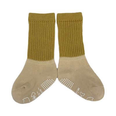 Calcetines largos de bebé de tobillo alto de punto con algodón transpirable