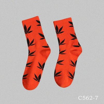 Calcetines de belleza de estilo regular para hombres Mujeres Unisex Rojo Azul de algodón Calcetines deportivos elásticos