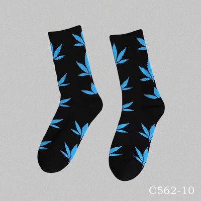 Calcetines de belleza de estilo regular para hombres Mujeres Unisex Rojo Azul de algodón Calcetines deportivos elásticos