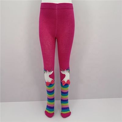 Calcetines de bebé con patrón impreso 70%Cotón peinado 28%Polyester 2%Spandex Calcetines de lana de chicas