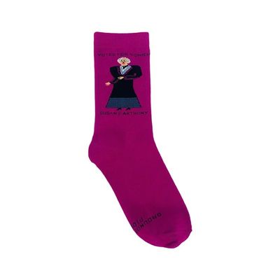 Calcetines de moda para mujeres con colorido impresión de perrito en algodón peinado