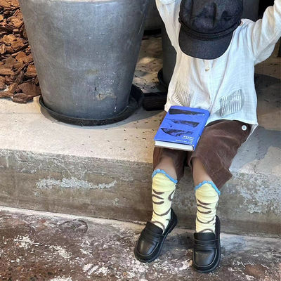 Calcetines de algodón de espesor estándar para niños y niñas de 3-6 años de edad Diseño personalizado