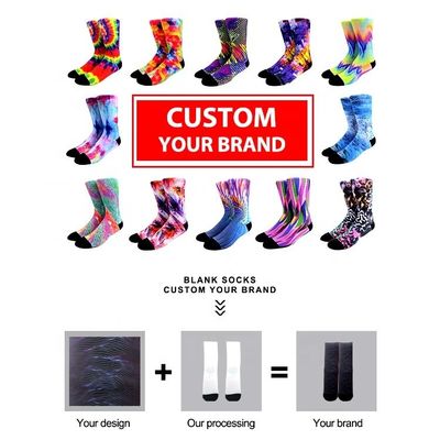 Calcetines de impresión digital personalizados con diseños antideslizantes e impresos