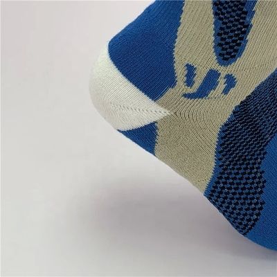 Pintura azul rosa patrón calcetines deportivos antideslizantes LZ-20-SQ001-2