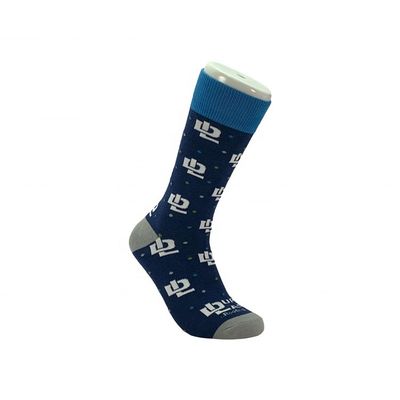 Calcetines profesionales de algodón térmico de tobillo alto para hombres con patrón de impresión elegante opcional