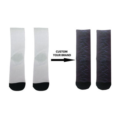 Calcetines de sublimación antideslizante con impresión personalizables y cómodos