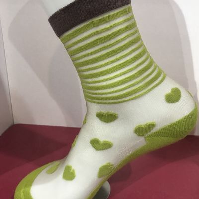 Calcetines de vidrio de punto cómodos de algodón de nylon para mujeres Logotipo personalizado OEM 35-40 Tamaño de mujer