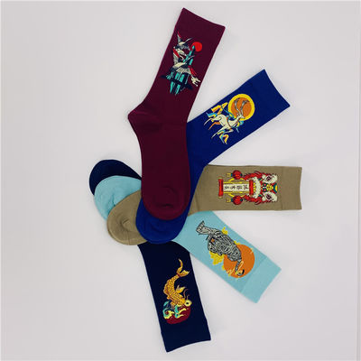 Imprimir calcetines de algodón personalizados para mujeres resistentes al sudor sin detección de agujas