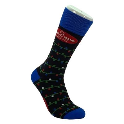 Posicionamiento del logotipo de calcetines de color para hombres a medida Otros 80% algodón peinado 17% poliamida 3% spandex