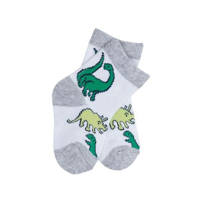 Calcetines de Invierno Antiderrapante Niña Bebé con Impresión Dinosaurica Bonita Tricotada Grasa y Caliente