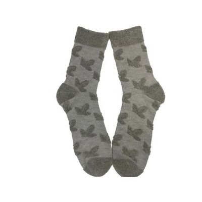 Logotipo personalizado de algodón de lujo calcetines deportivos de invierno unisex con patrón impreso y embalaje
