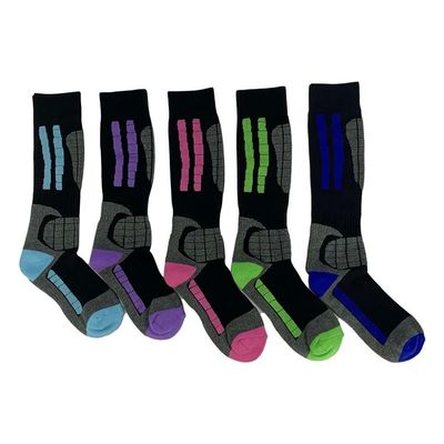 Calcetines unisex de punto con logotipo personalizado y colores diferentes
