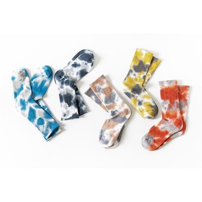 Verano de 2023 Tecnología de corbata de color personalizado Calcetines de media cintura para UNISEX tamaño UE 37-44
