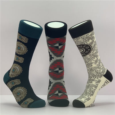 Métodos de impresión Impresión digital Calcetines de punto de otoño 70% algodón peinado 28% nylon 2% spandex