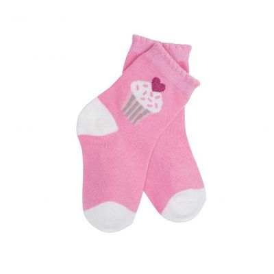 Los calcetines de Navidad más vendidos de primavera para recién nacidos con una linda impresión de pastel y tela cálida
