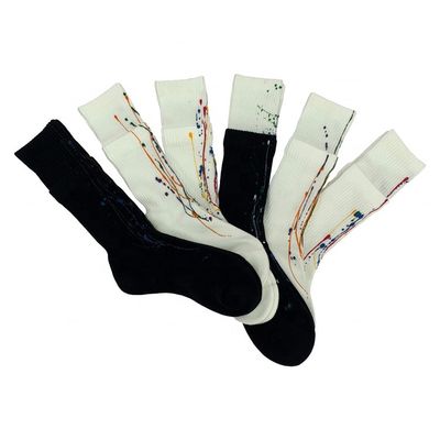 Baloncesto de algodón blanco peinado Calcetines deportivos largos con tobillo alto y absorción de sudor