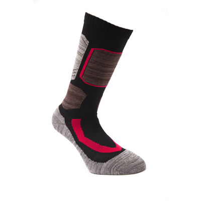 Calcetines de punto con patrón de impresión de invierno de temporada para equipo deportivo de esquí acolchado
