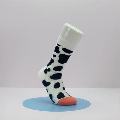 Coloridos calcetines antibacterianos con patrón de Jacquard perfectos para las mujeres