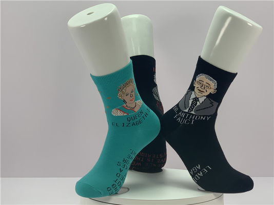 39-42 Calcetines de algodón de moda diseñador mujer calcetines térmicos largos de mujer patrón de impresión