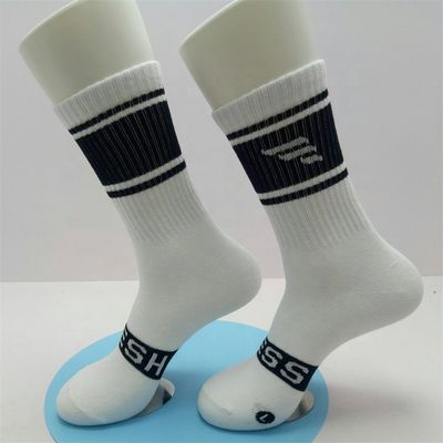Calcetines deportivos de algodón bajo de patrón geométrico para espesor personalizado y estándar