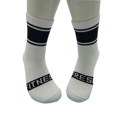 Calcetines deportivos de algodón bajo de patrón geométrico para espesor personalizado y estándar