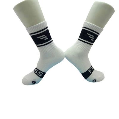 Calcetines deportivos de algodón bajo de patrón geométrico para espesor personalizado y estándar